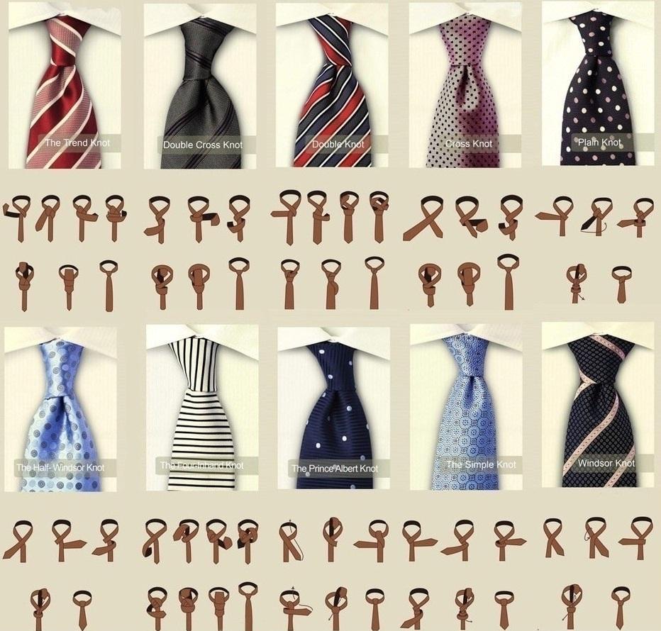 Все способы завязывания галстука